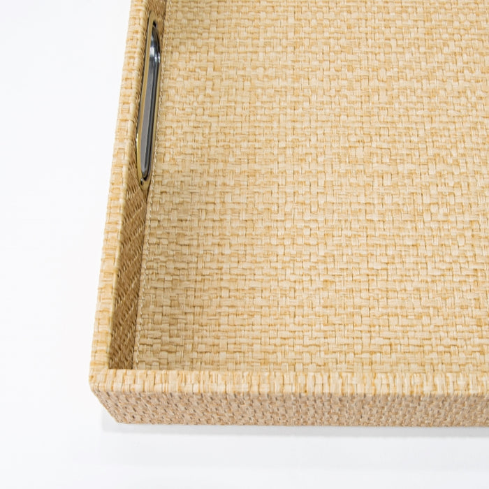 RECT.TRAY W/H RAFYA YELLOW 45CMX33CM (202107465)