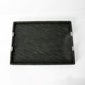 RECT.TRAY WITH STAINLESS STEEL HANDLE DARK GREEN 45CMX33CM (202042201)