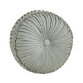 Rita Sage Tufted Round Decorative Throw Pillow 15" x 15" Throw Pillows By J. Queen New York