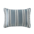 Rocco Blue Boudoir Decorative Throw Pillow 20" x 14" Throw Pillows By J. Queen New York