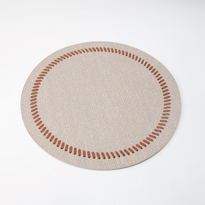 ROUND PLACEMAT W/BAND BRAID LATE (202055050)