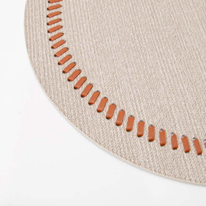 ROUND PLACEMAT W/BAND BRAID LATE (202055050)