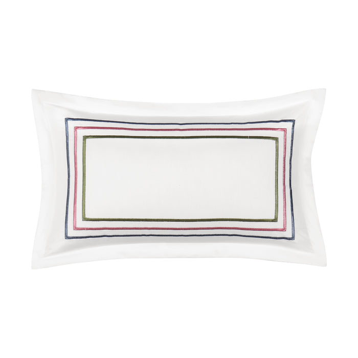 Savannah White Boudoir Decorative Throw Pillow 24" x 12" Throw Pillows By J. Queen New York