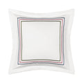 Savannah White Square Decorative Throw Pillow 18" x 18" Throw Pillows By J. Queen New York