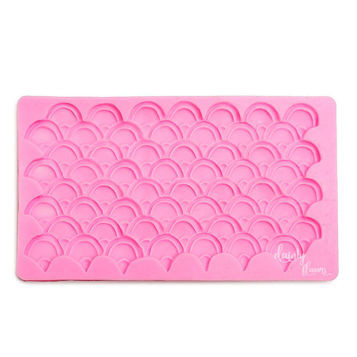 SCALLOPED FONDANT SILICON MOULD