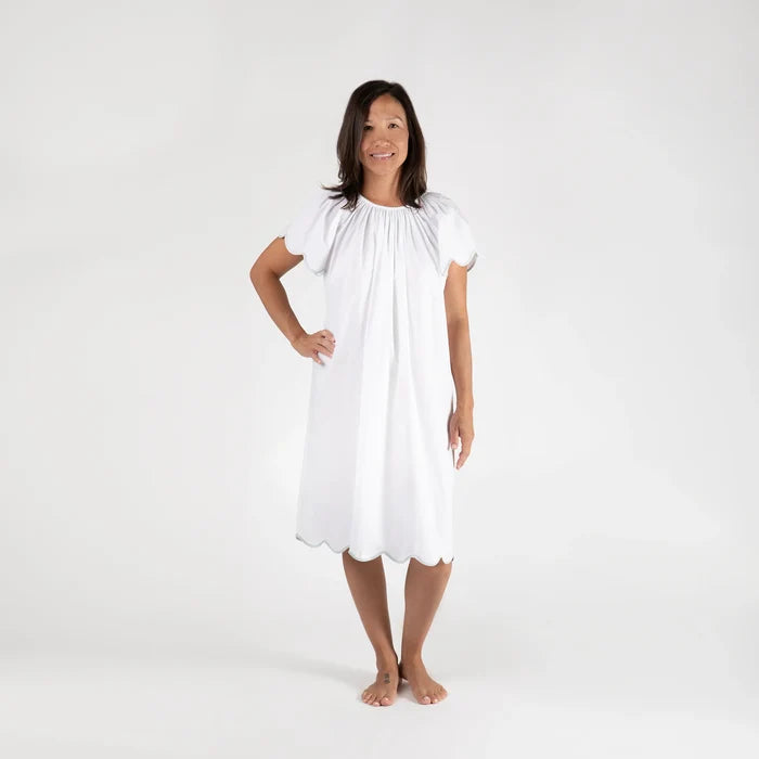 Lenora Vandy Cotton Nightgown - Seafoam