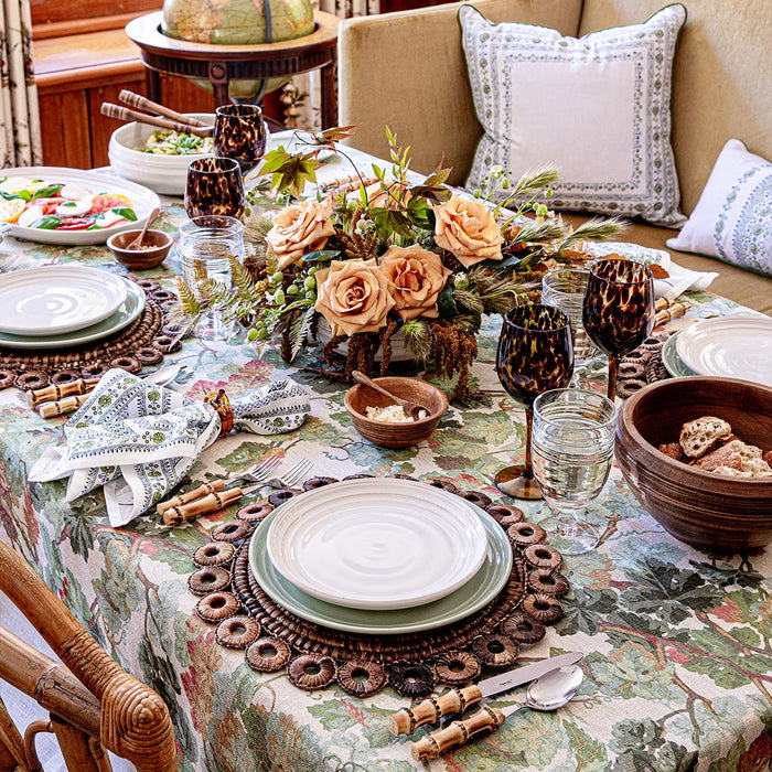 Seville Stripe Napkin - Green