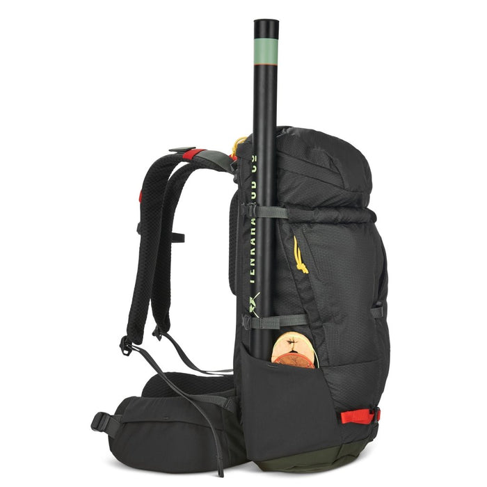 Sierra Designs Flex Hike 20L - 30L Backpack - Peat/Fiery Red - Hill and Dale Outdoors