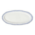 Juliska Sitio Stripe 15" Hostess Tray - Delft Blue, La Petite Maison