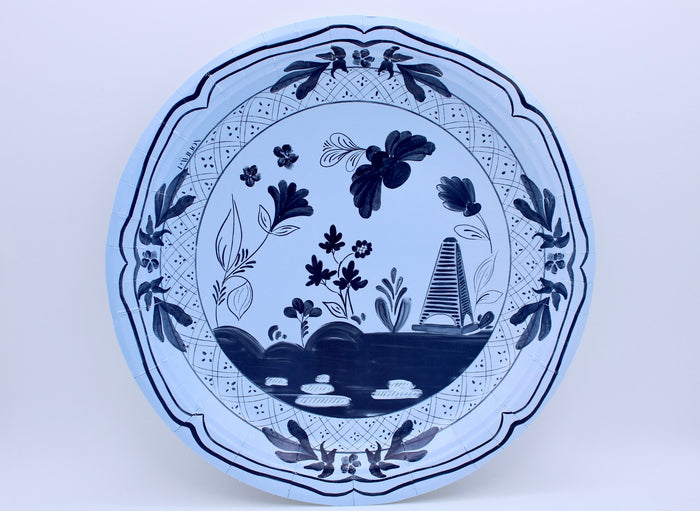 Sky & Navy Beachside Pavilion Dessert Paper Plates - 8 pack