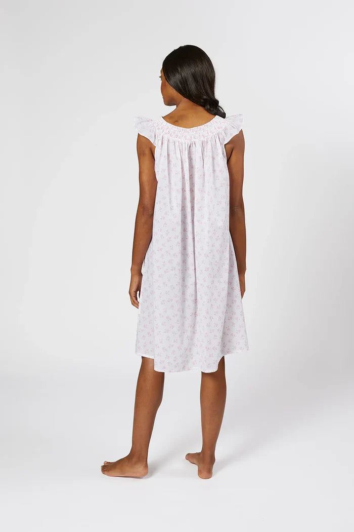 Lenora Vivian Smocked Nightgown- Pink
