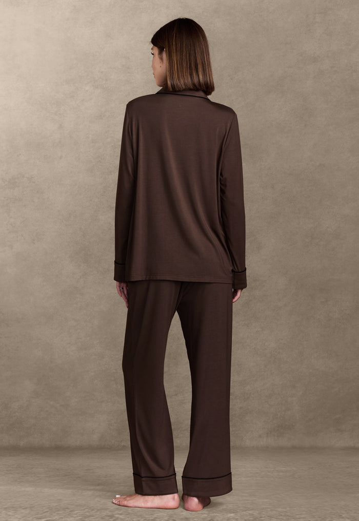 Soft-Knit Long Sleeve Pajama Set Pajama By Pure Parima