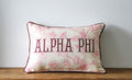 Sorority Toile Alpha Phi Pillow