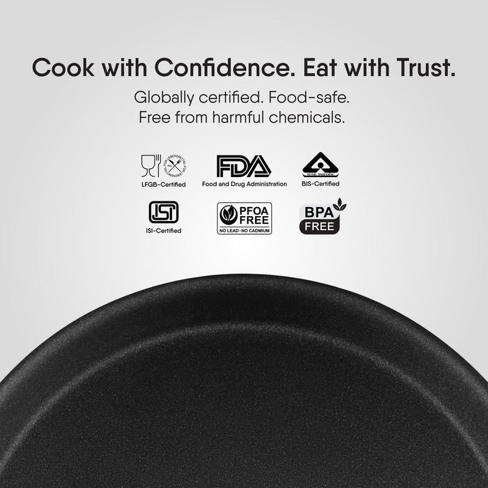 Stahl Artisan Schild triply stainless steel dosa tawa with aluminium core