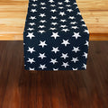 Stars Navy Blue 72" Table Runner - Rectangle - Hemmed