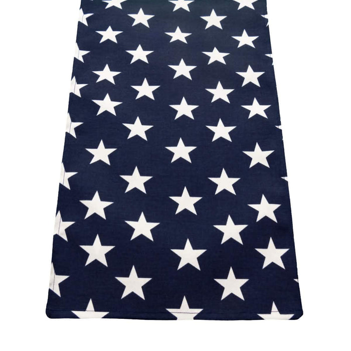 Stars Navy Blue 72" Table Runner - Rectangle - Hemmed
