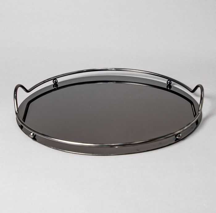 STEEL TRAY 39CM BLACK (202016366)