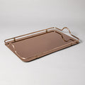 STEEL TRAY 42CMX27CM ROSE GOLD LARGE (202016356)