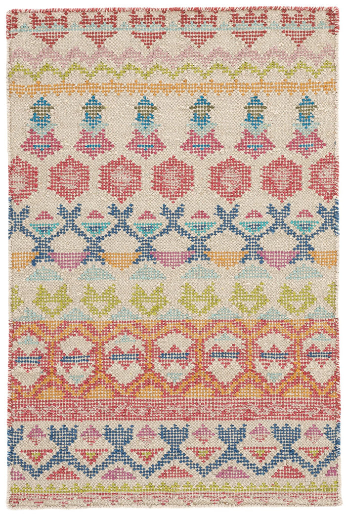 Stony Brook Multi Hand Loom Knotted Cotton Rug Rug By Annie Selke