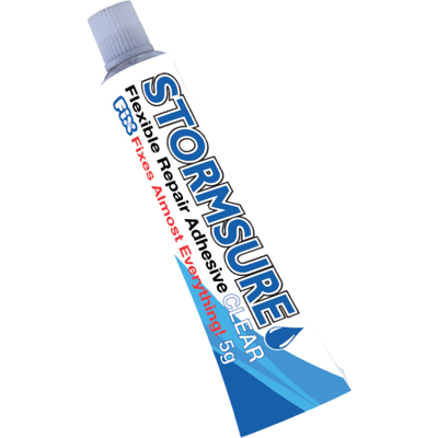 Stormsure Flexible Repair Adhesive 3 x 5g Tube - Clear - Hill and Dale Outdoors