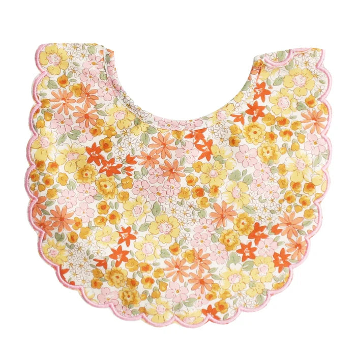 Alimrose Sweet Marigold Scalloped Bib