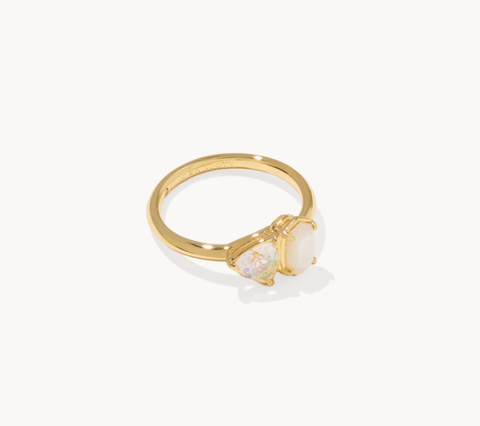 Tatum Gold Neutral Mix Band Ring Kendra Scott