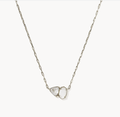 Tatum Short Pendant Silver Neutral Mix Necklace Kendra Scott