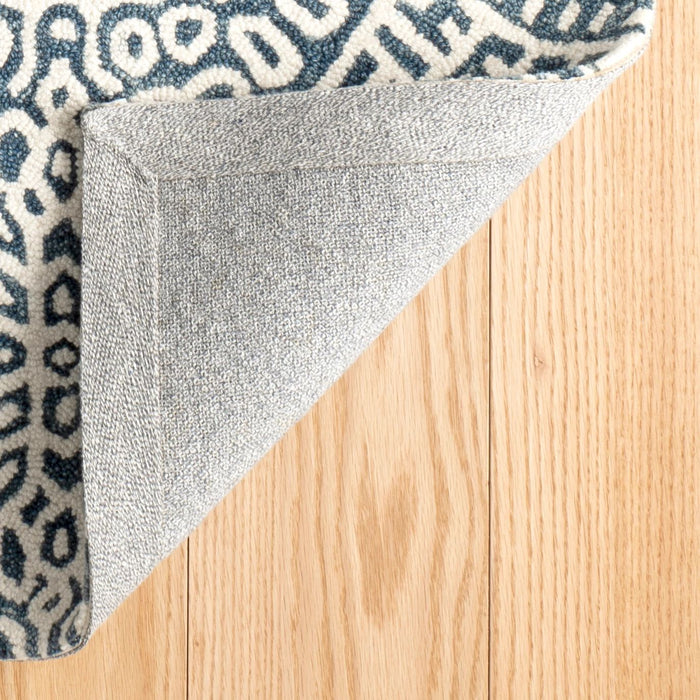 Temple Ink Hand Micro Hooked Wool Rug Rug By Annie Selke