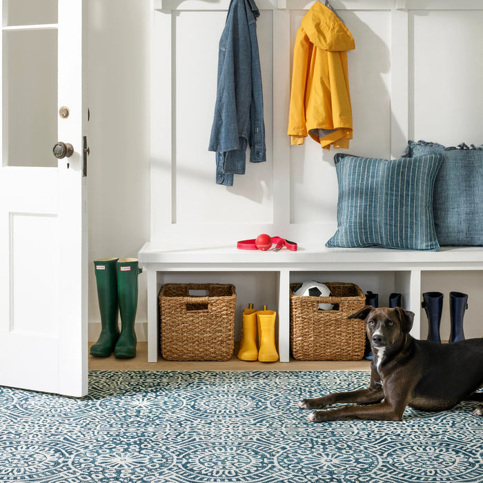 Temple Ink Machine Washable Rug Rug By Annie Selke