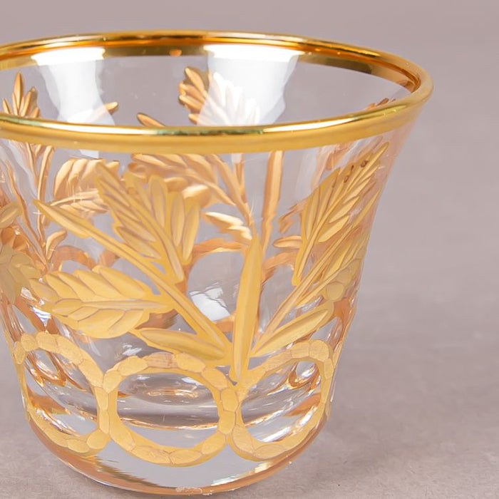 TF88 COFFEE CUP 6PCS TSCNA CLEAR/GOLD (202016184)