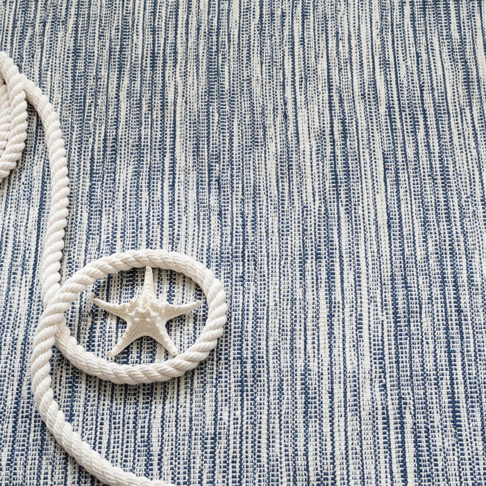 Tideline Navy Handwoven Indoor/Outdoor Rug Rug By Annie Selke