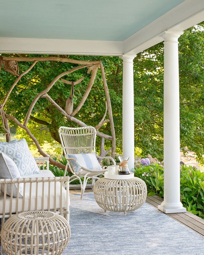 Tideline Navy Handwoven Indoor/Outdoor Rug Rug By Annie Selke