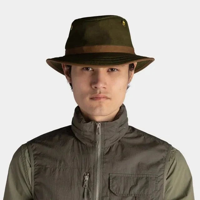 Tilley TWC7 Outback Waxed Adventure Hat - Green - Hill and Dale Outdoors