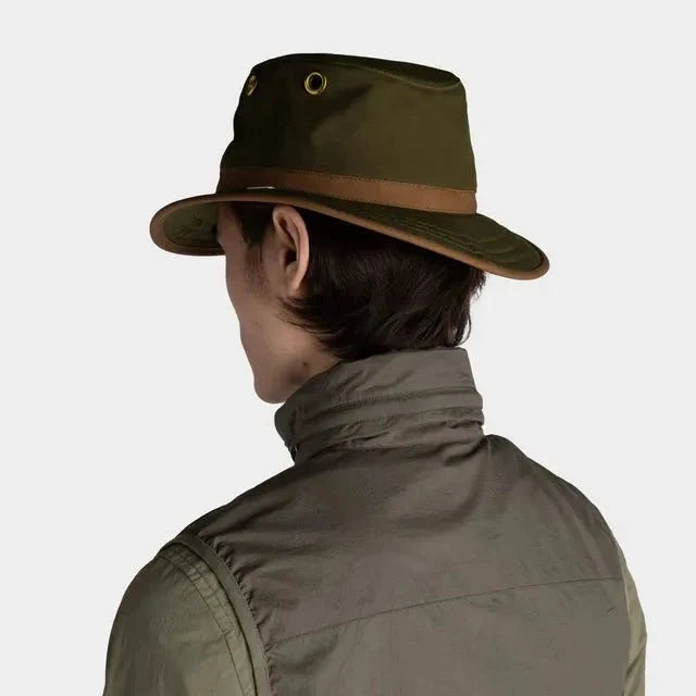 Tilley TWC7 Outback Waxed Adventure Hat - Green - Hill and Dale Outdoors