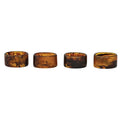 Tortoise Shell Finish Napkin Ring Set