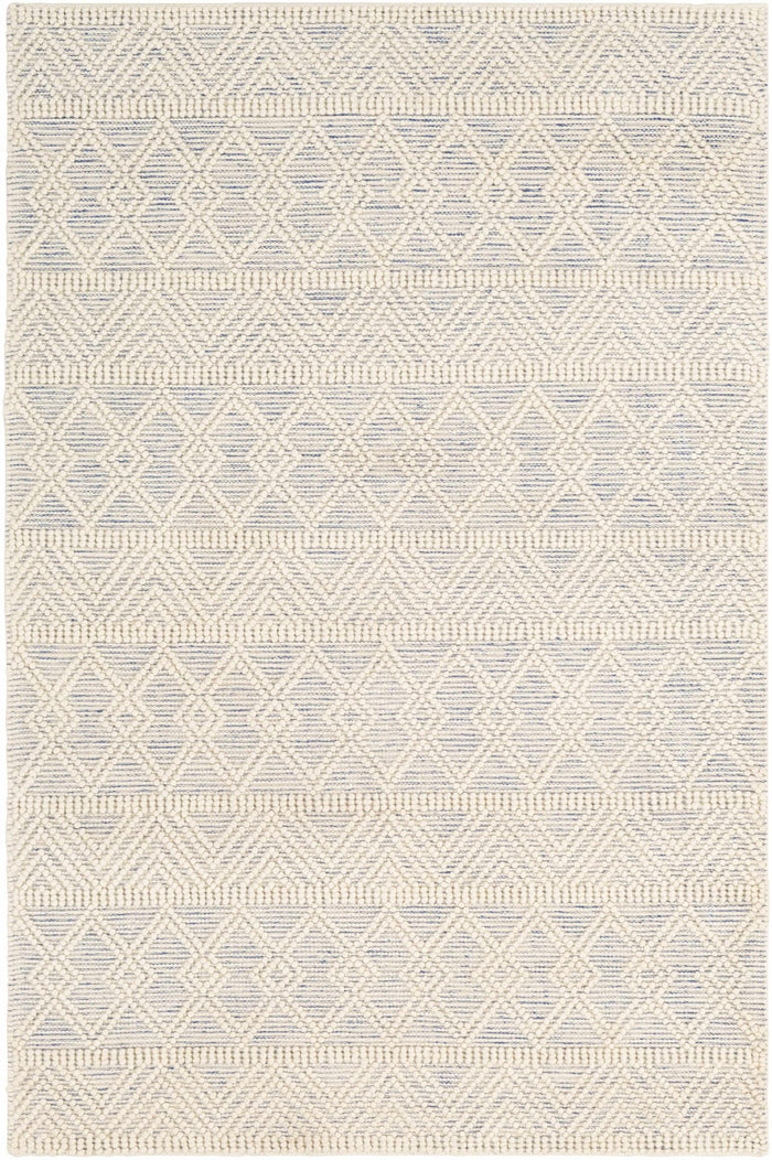 Traditional Beige Flatwoven Dhurrie Rug Woolen Chunky and Soft Trellis Wool Area Rug - The Rug Decor