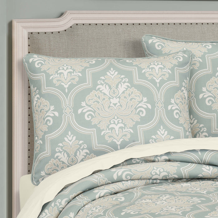 Tranquility Aqua 3 Piece Comforter Set Comforter Sets By J. Queen New York