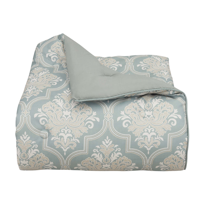 Tranquility Aqua 3 Piece Comforter Set Comforter Sets By J. Queen New York