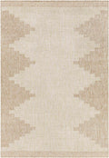 Transitional Camel and Beige Bohemian Machine Woven Area Rug - The Rug Decor