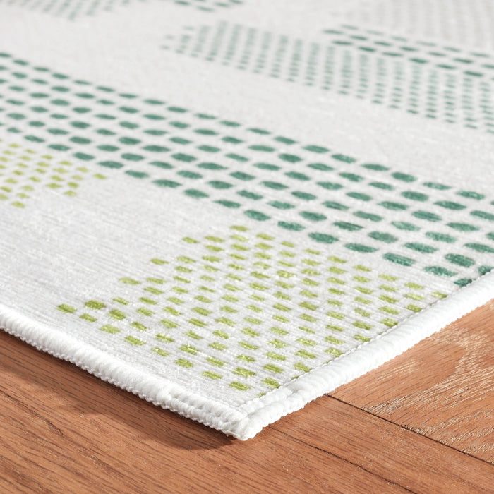 Tread Lightly Green Machine Washable Rug Rug By Annie Selke