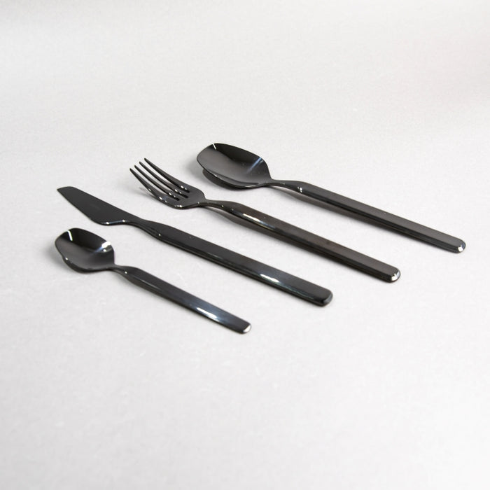 URBAN 24PCS CUTLERY SET BLACK GLTX (202064320)