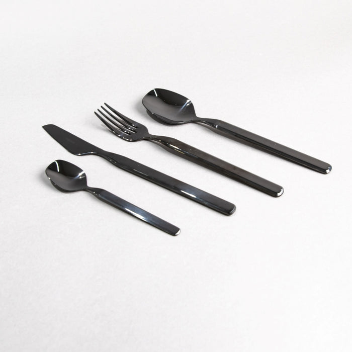 URBAN 24PCS CUTLERY SET BLACK GLTX (202064320)