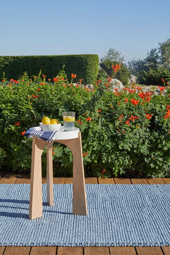 Veranda Denim Handwoven Performance Rug Rug By Annie Selke