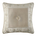 Viola Ivory Square Decorative Throw Pillow 18" x 18" Throw Pillows By J. Queen New York