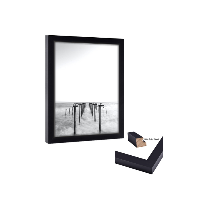 25x16 PIcture Frame Black Wood 25x16 Picture or poster print