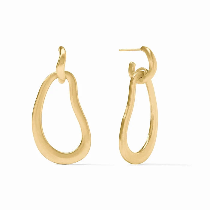 Julie Vos Wave Doorknocker Earring- La Petite Maison