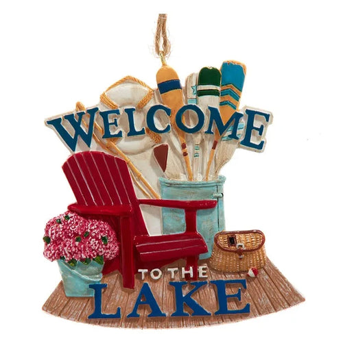 "Welcome To The Lake" Ornament