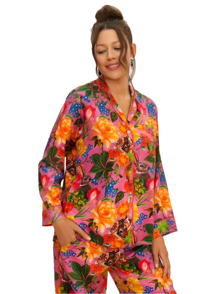 Powder Whimsical Woodland Pajamas - Lilac