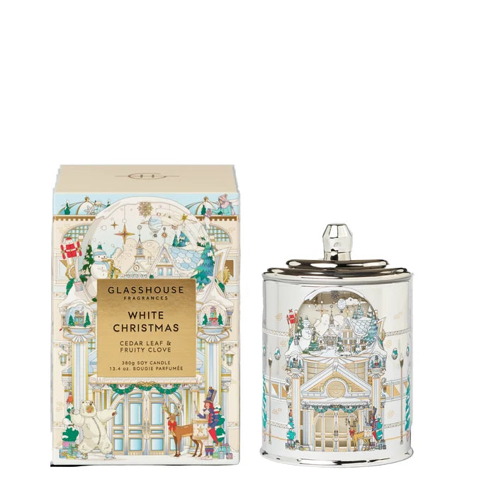 Glasshouse White Christmas Candle