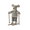 Maileg Winter Mouse with Ski Set, Dad